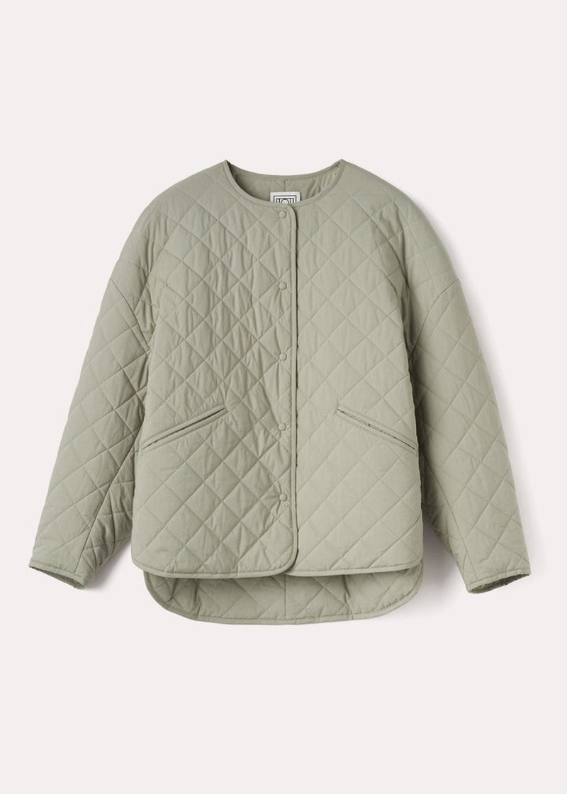 Quilted jacket wet sand - 1