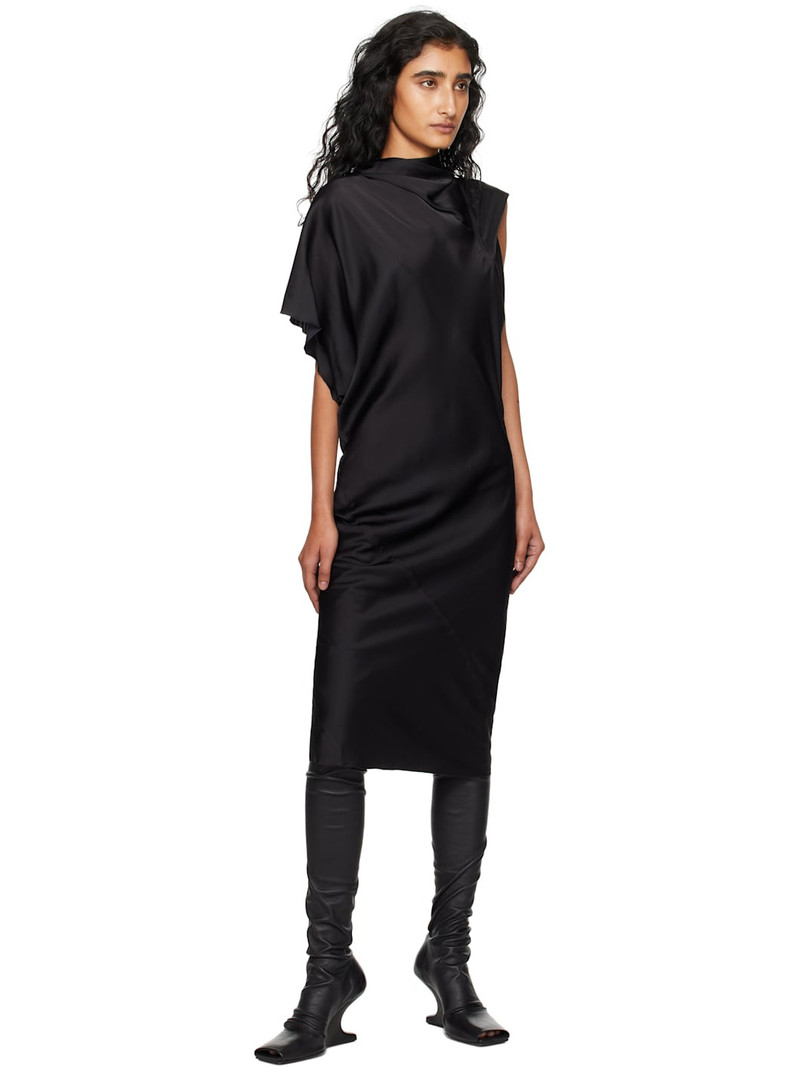 Rick Owens Black Concordians Seb Midi Dress outlook