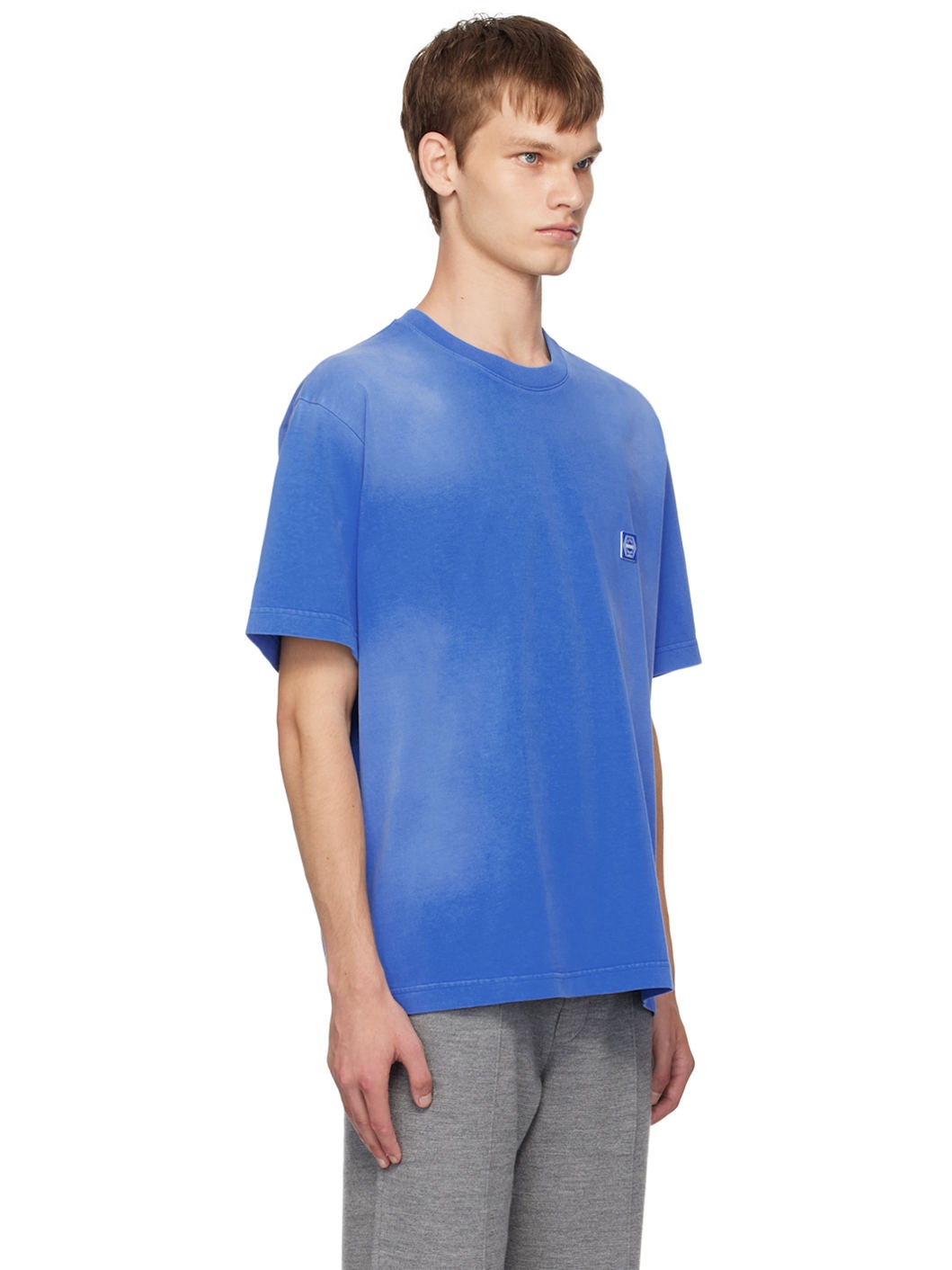 Blue Dyeing Back Logo T-shirt - 2