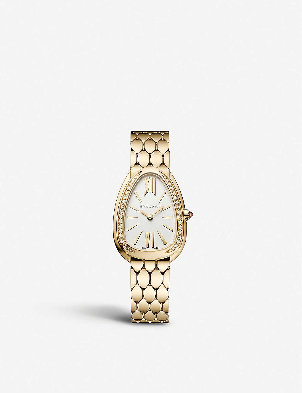 103147 Serpenti Seduttori 18ct yellow-gold and diamond quartz watch - 1