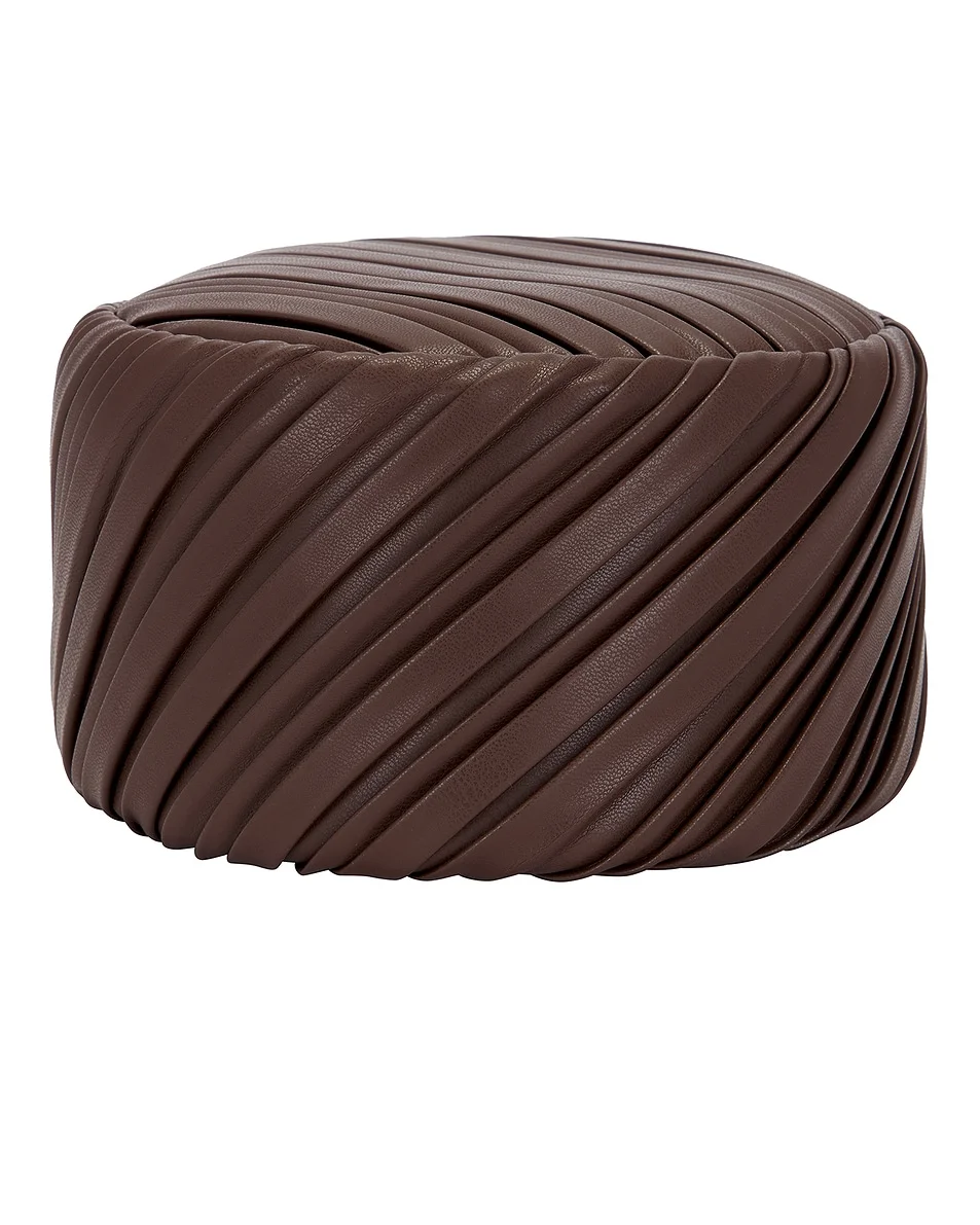 Pleated Pillbox Hat - 1