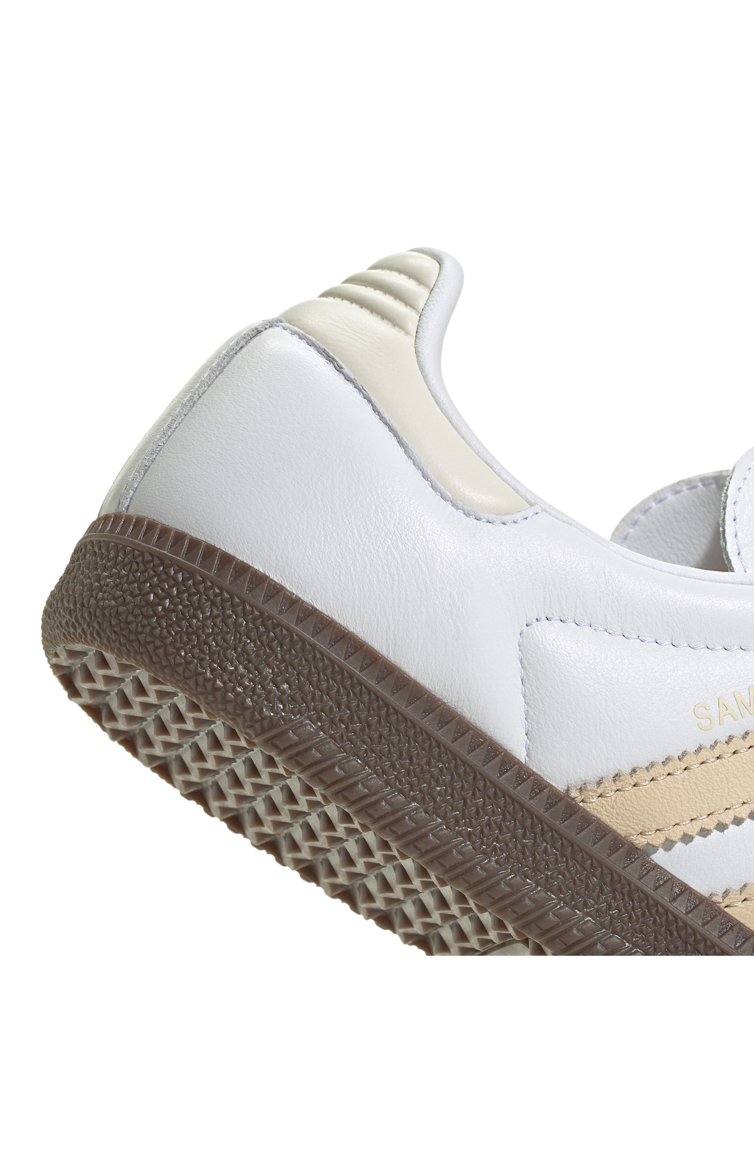 adidas Samba OG Sneaker in White/Sand Strata/Off White at Nordstrom - 7