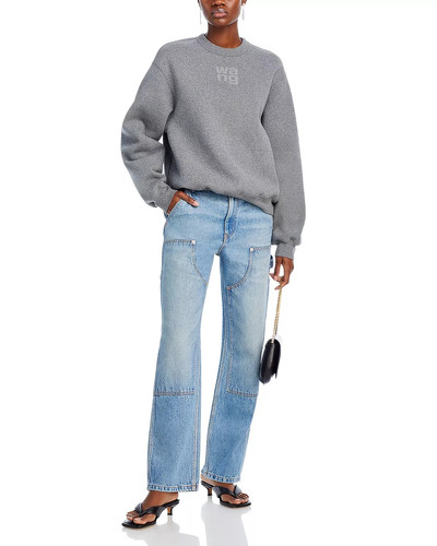 alexanderwang.t EZ Slouch High Rise Carpenter Jeans in Classic Light Indigo outlook