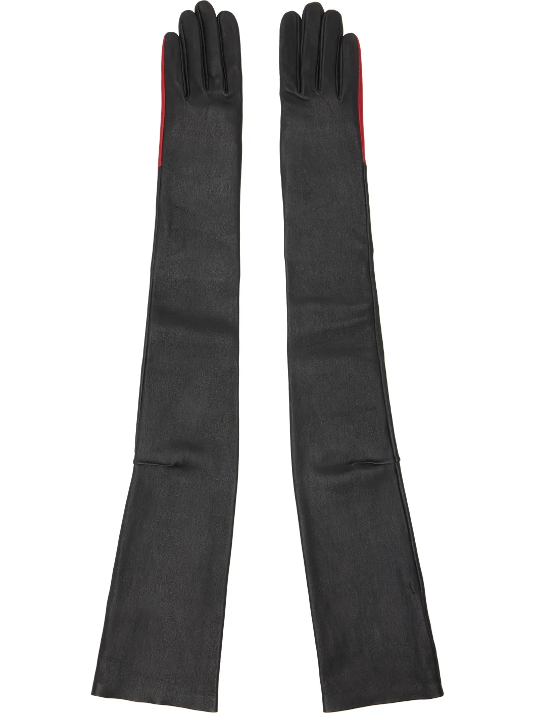Black Guilt Leather Gloves - 1