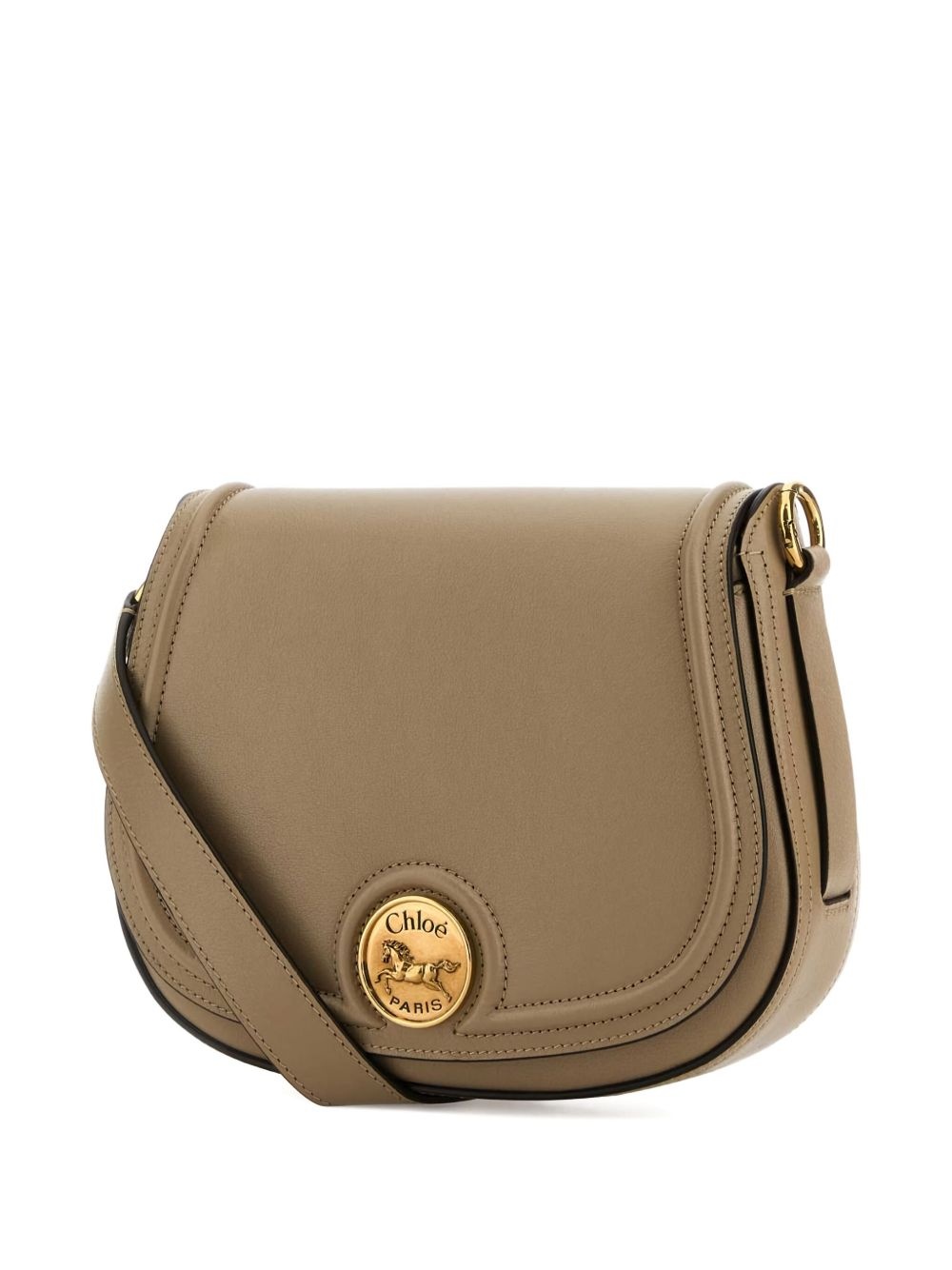 horse-medal leather crossbody bag - 3