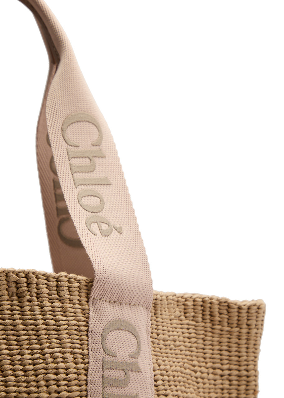 Chloe Woody Woven Raffia Basket bag - 3