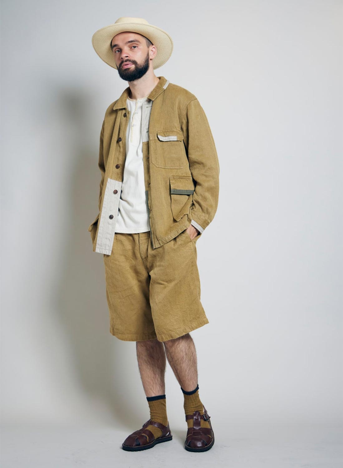 Work Jacket Repair Finish in Khaki - 4