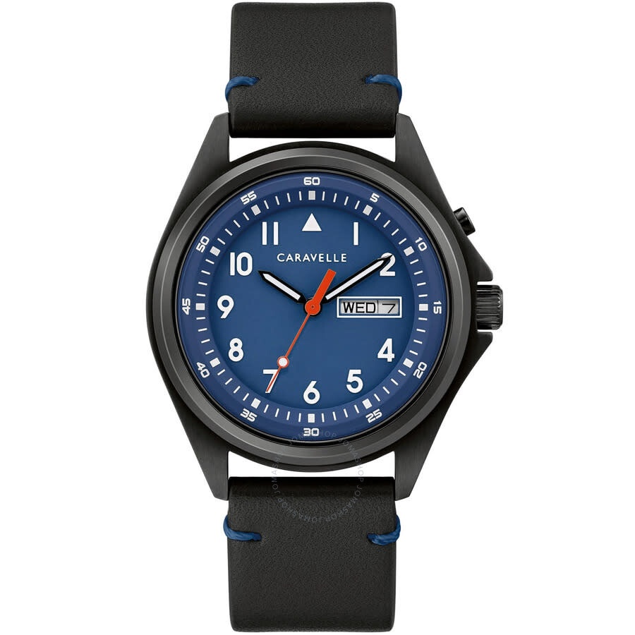 Caravelle - Caravelle Classic Quartz Blue Dial Men's Watch 45C118 - 1