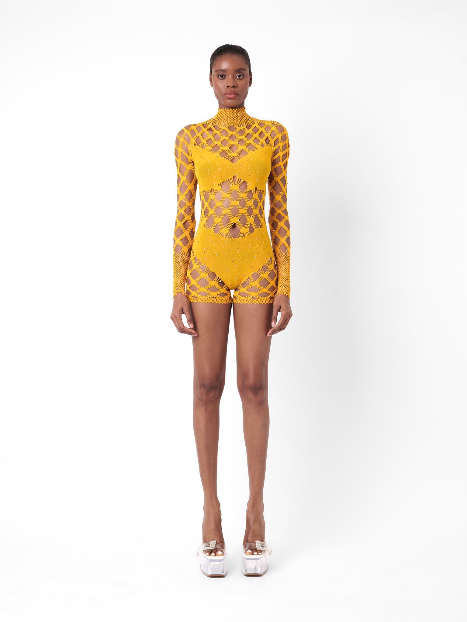 DOLLAR PLAYSUIT SAFFRON - 2