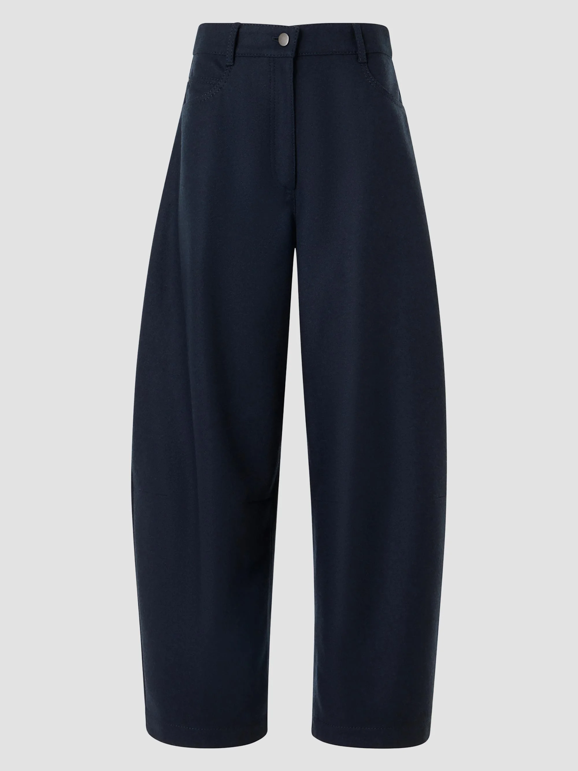 Women's Farrow Wool Flannel Pants - Navy - 1
