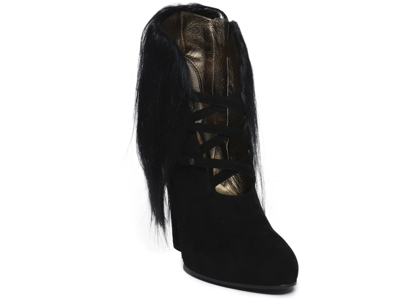 Bottega Veneta Fur Heels Black (Women's) - 2