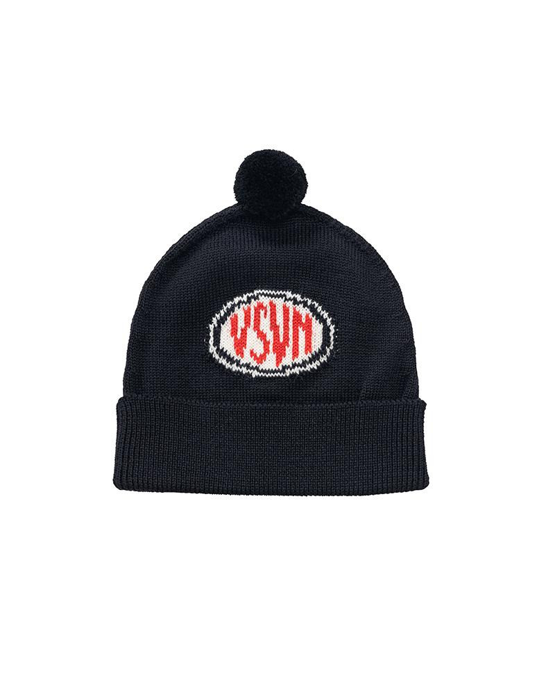 KNIT BEANIE (WOOL) BLACK 1