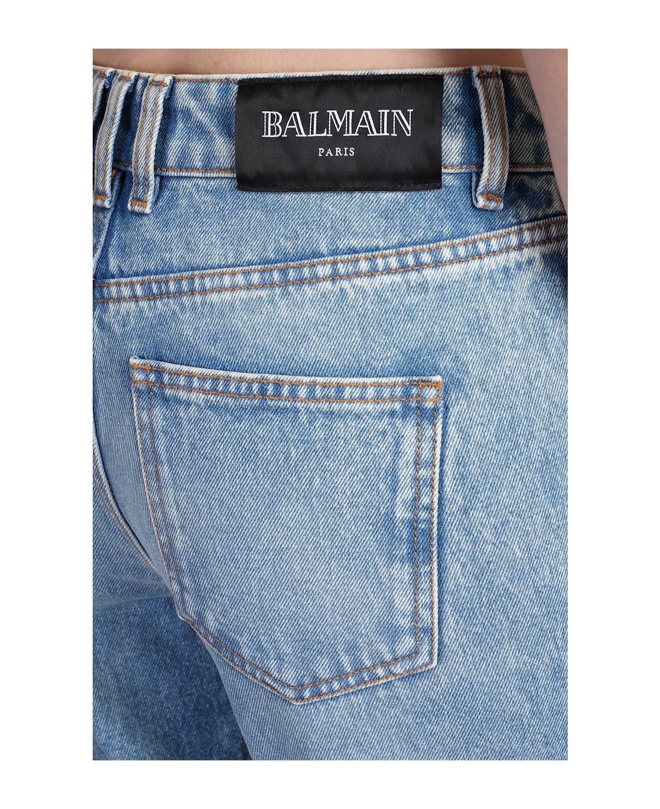 Jeans In Blue Cotton - 5