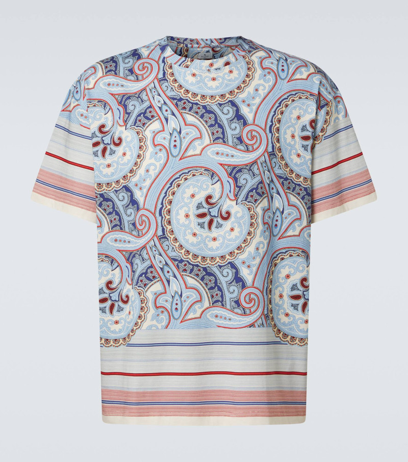 Paisley cotton jersey T-shirt - 1