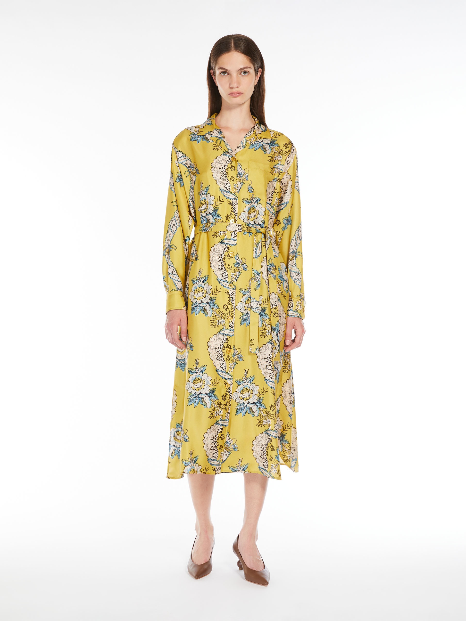 GAIA Printed silk shirt dress - 2