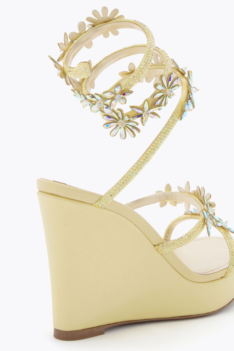 KASSIE YELLOW WEDGE SANDAL 105 6