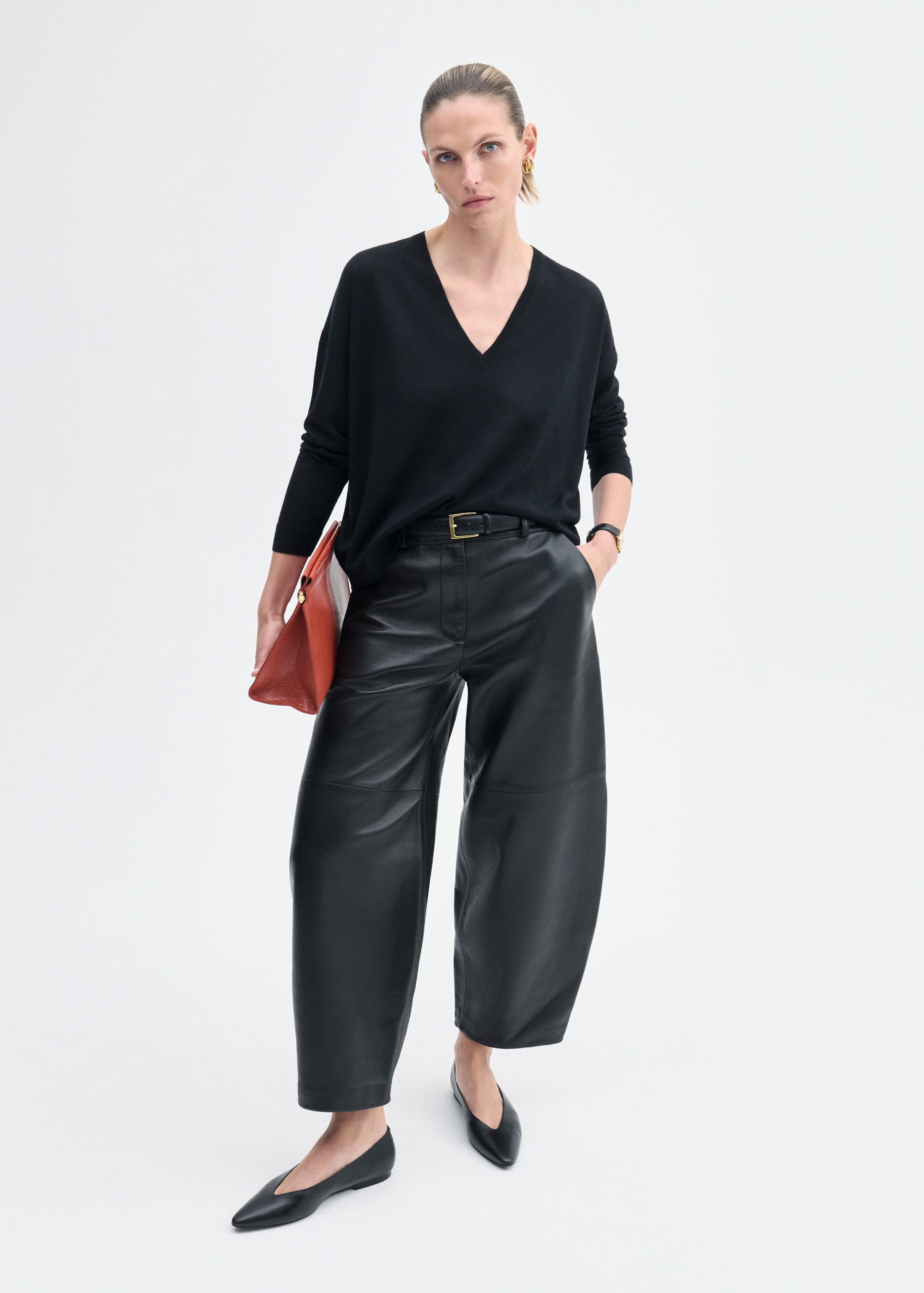 V-Neck Sweater in Fine Cashmere - 3