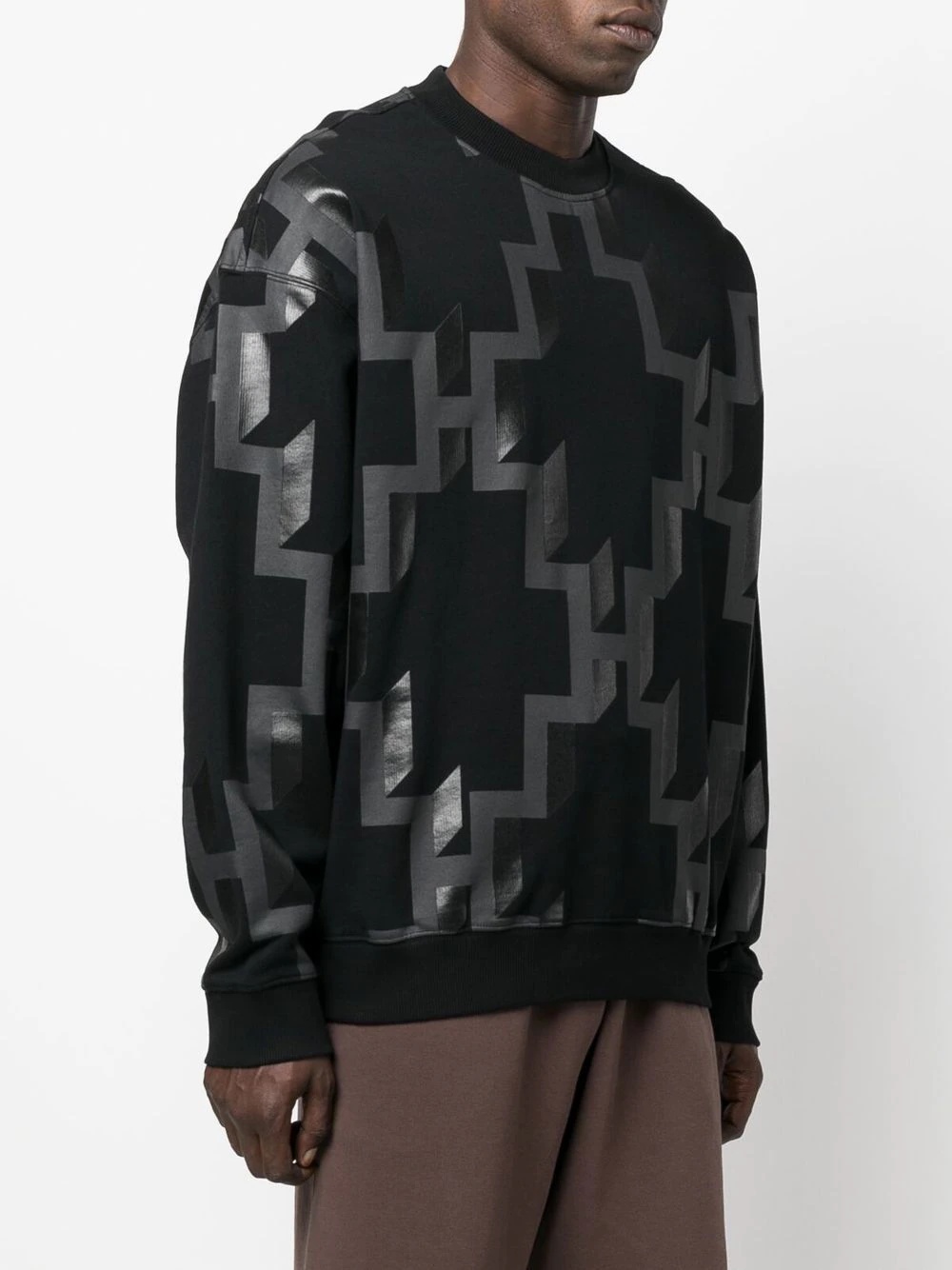 logo-print cotton sweatshirt - 5