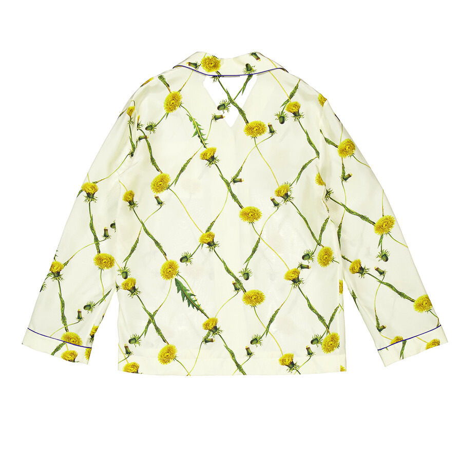 Burberry Dandelion-Print Silk Pyjama Shirt - 7
