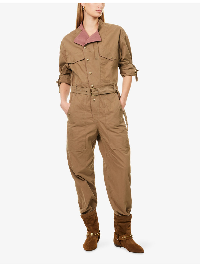 Isabel Marant Étoile Dahona Cotton-Poplin Jumpsuit outlook