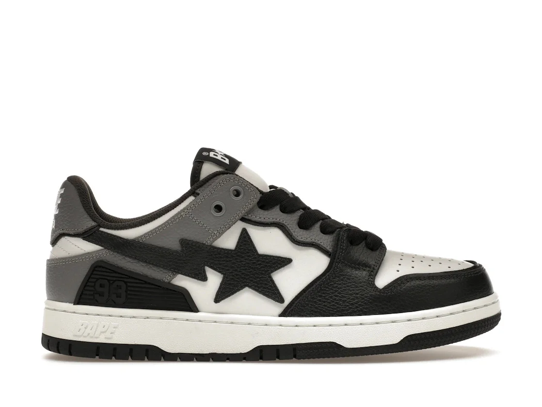 A Bathing Ape Sk8 Sta #5 Black White Grey - 1