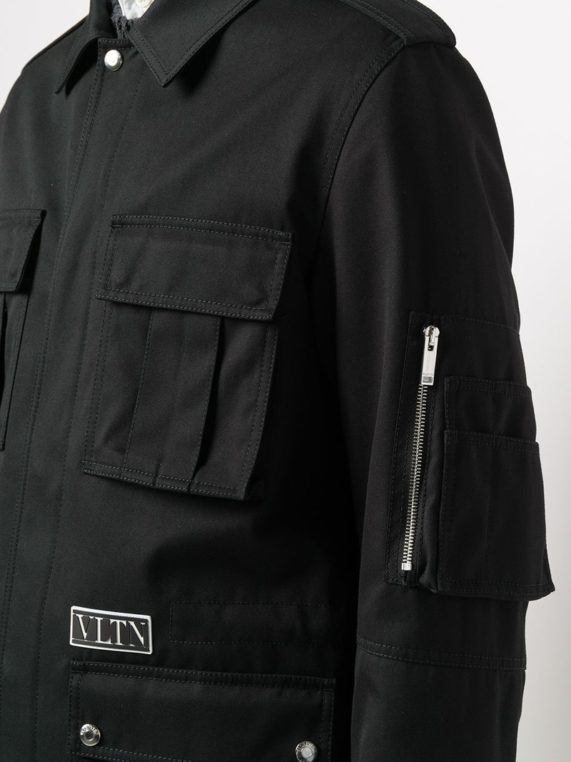 VLTN-patch shirt jacket 5
