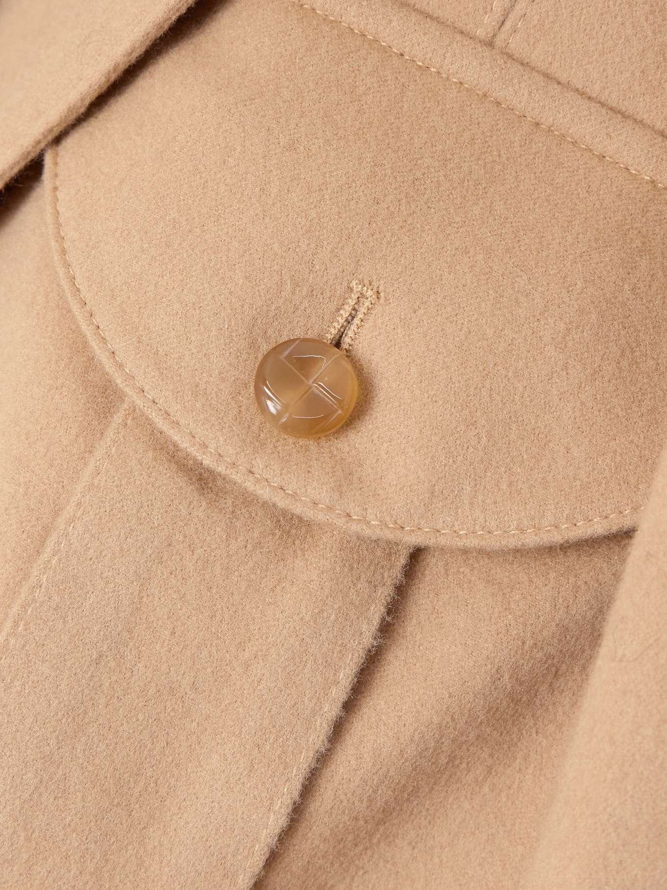 Mystere Serama oversized wool-blend jacket Beige - 4