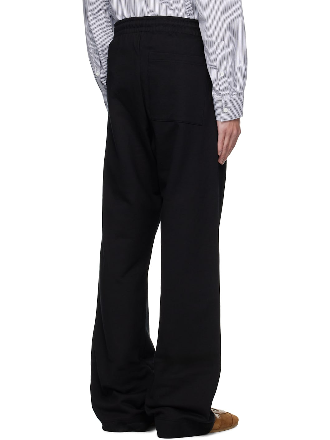 Black Cotton Sweatpants - 3