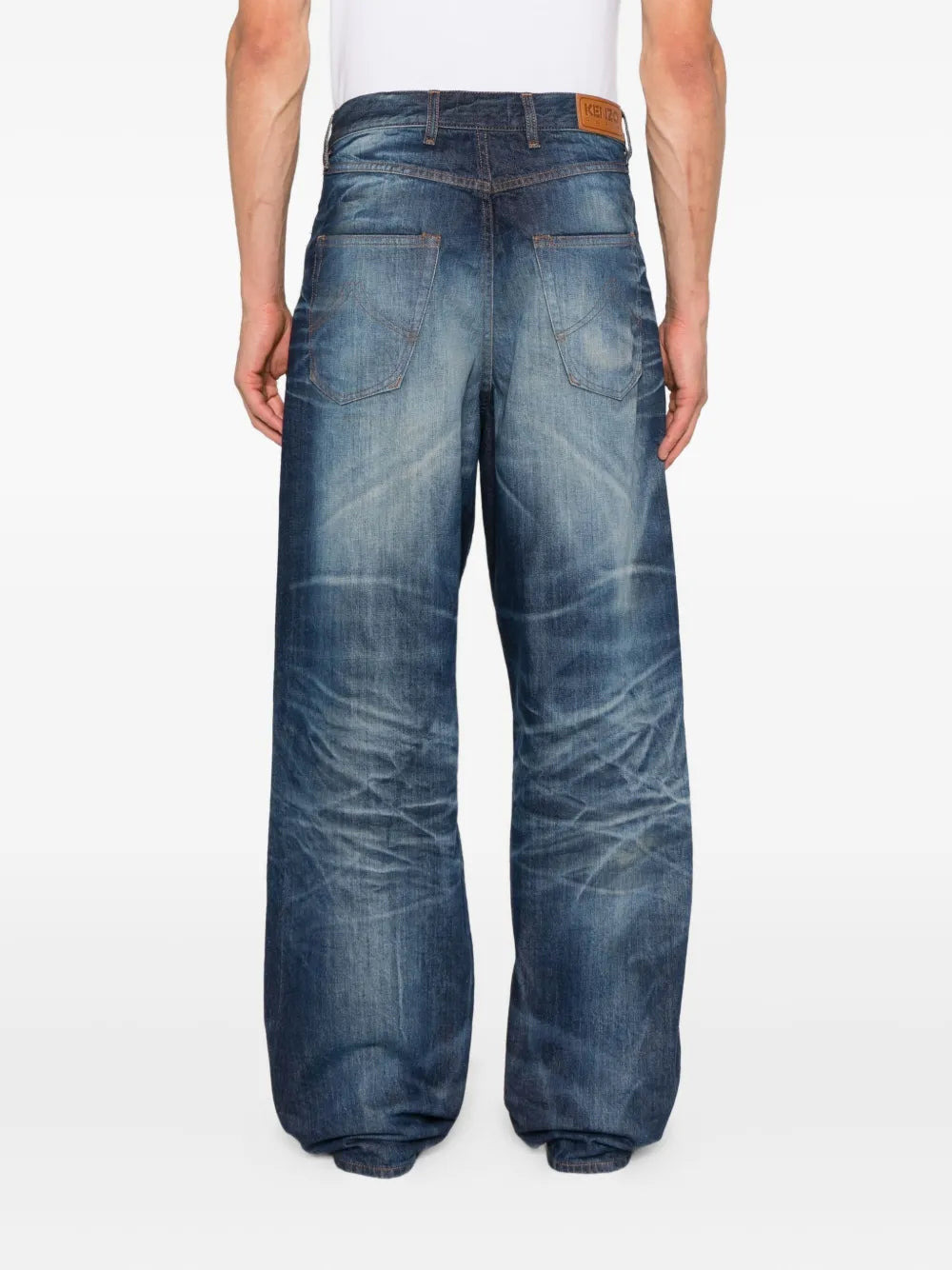 Kenzo Men Faded-Effect Jeans - 4
