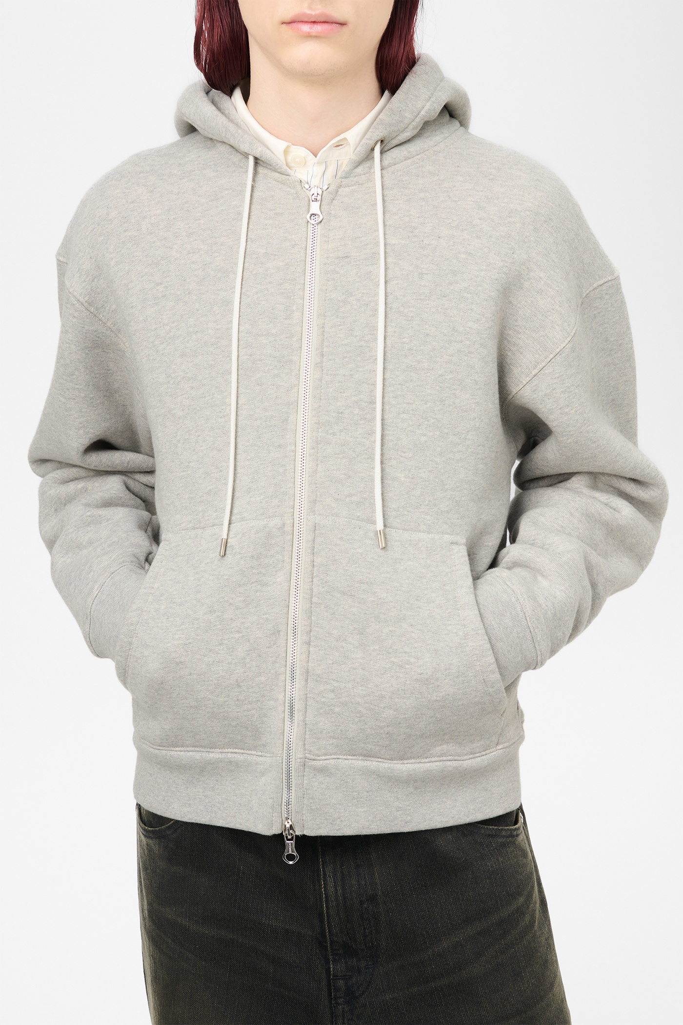 Rascal Hood Grey Melange Victory Fleece - 4