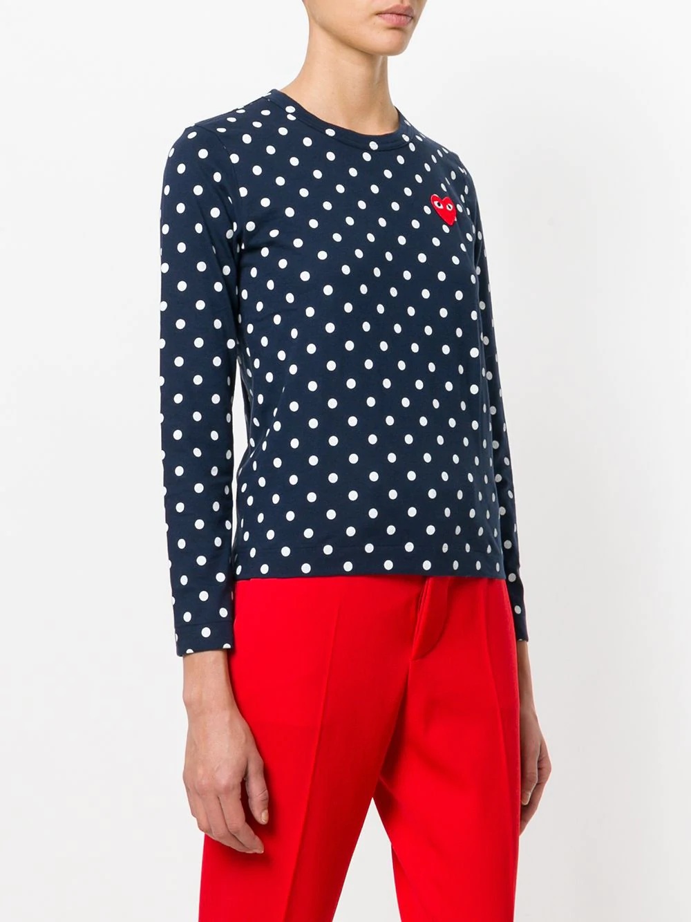 polka dot heart logo T-shirt - 3