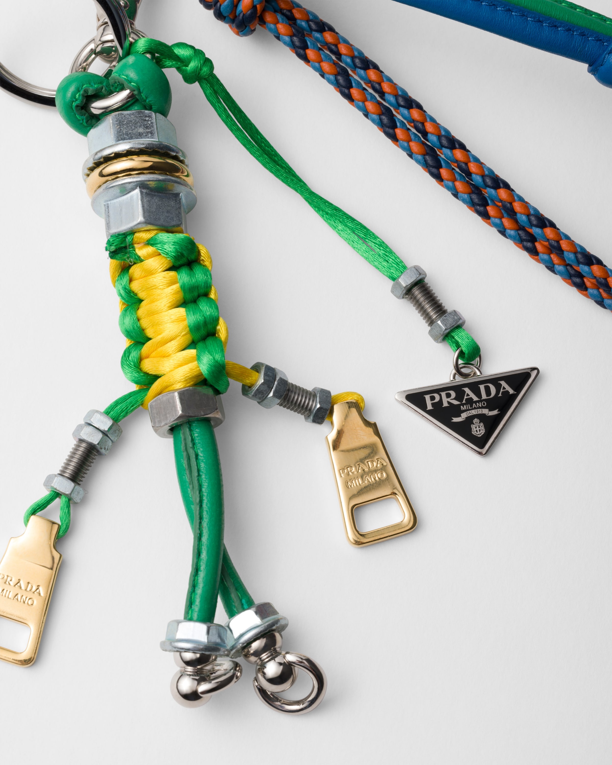 Pop Strings Nappa leather and metal bag charm - 3