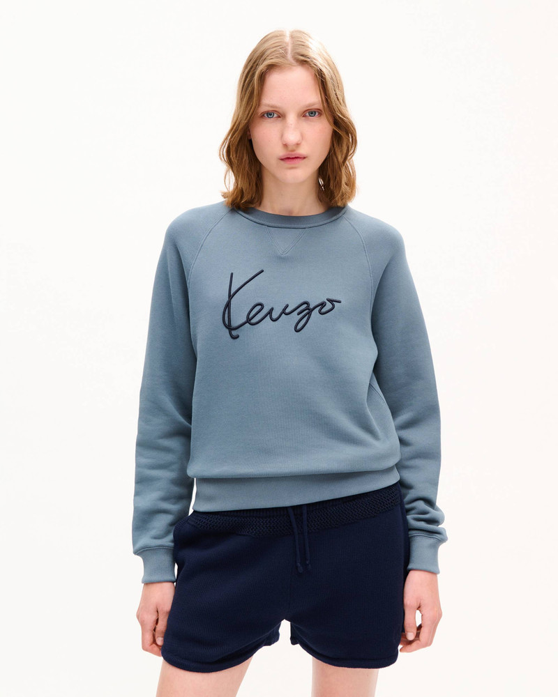 KENZO 'KENZO Signature' embroidered sweatshirt in cotton outlook