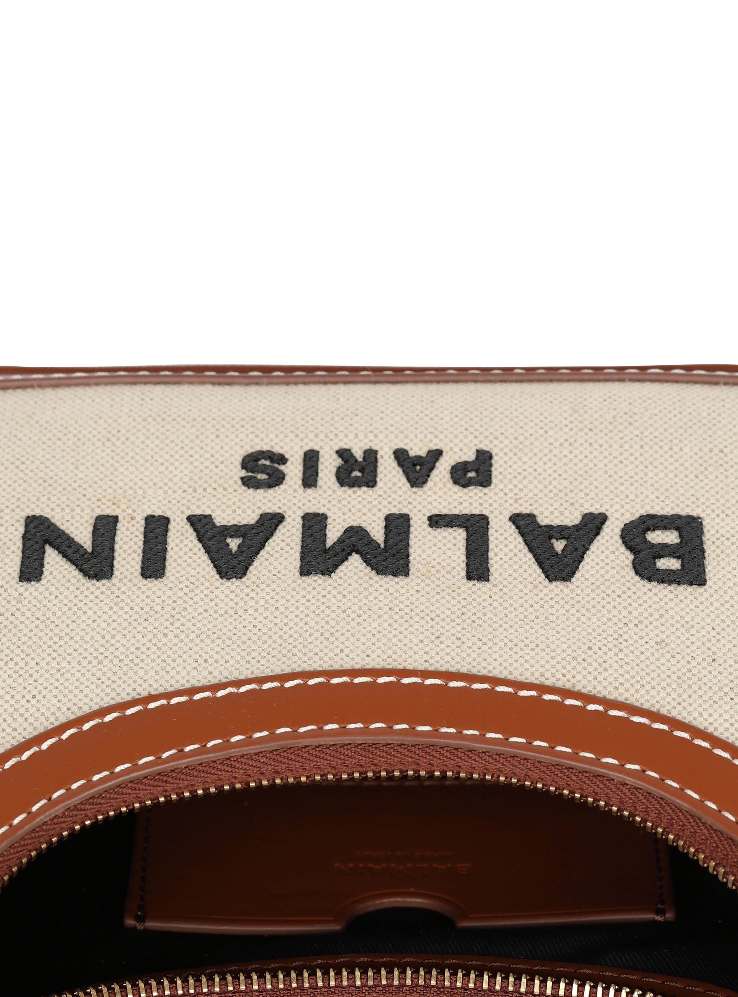 B-Army canvas bag with leather inserts - 5