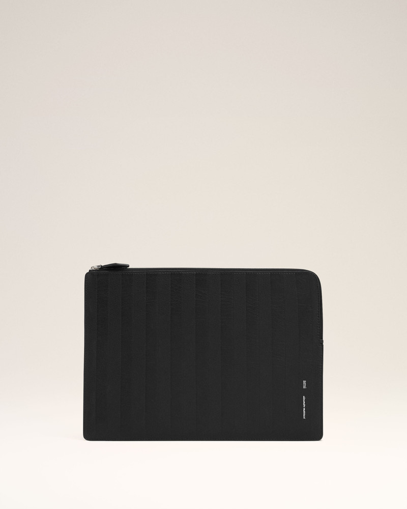 BLACK LEATHER MIDI DOCUMENT HOLDER 1