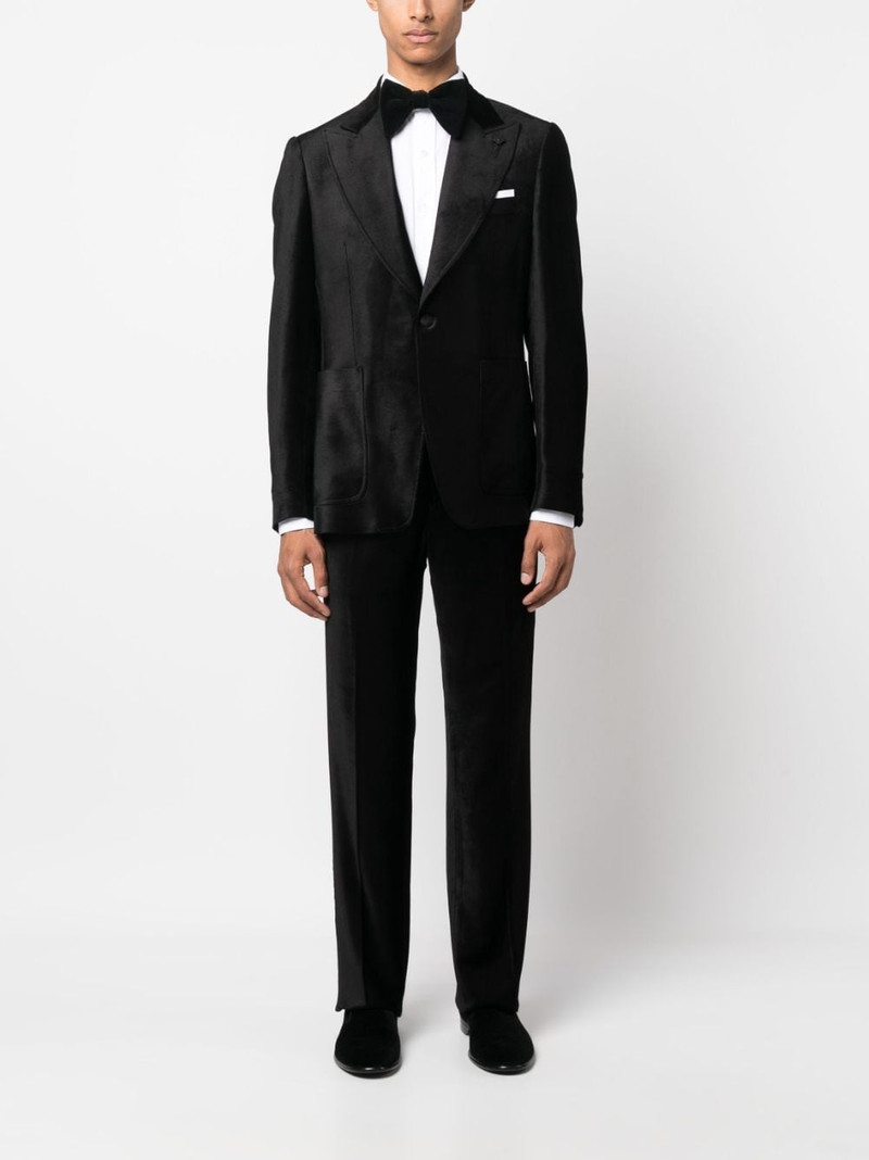LARDINI velvet straight-leg trousers outlook