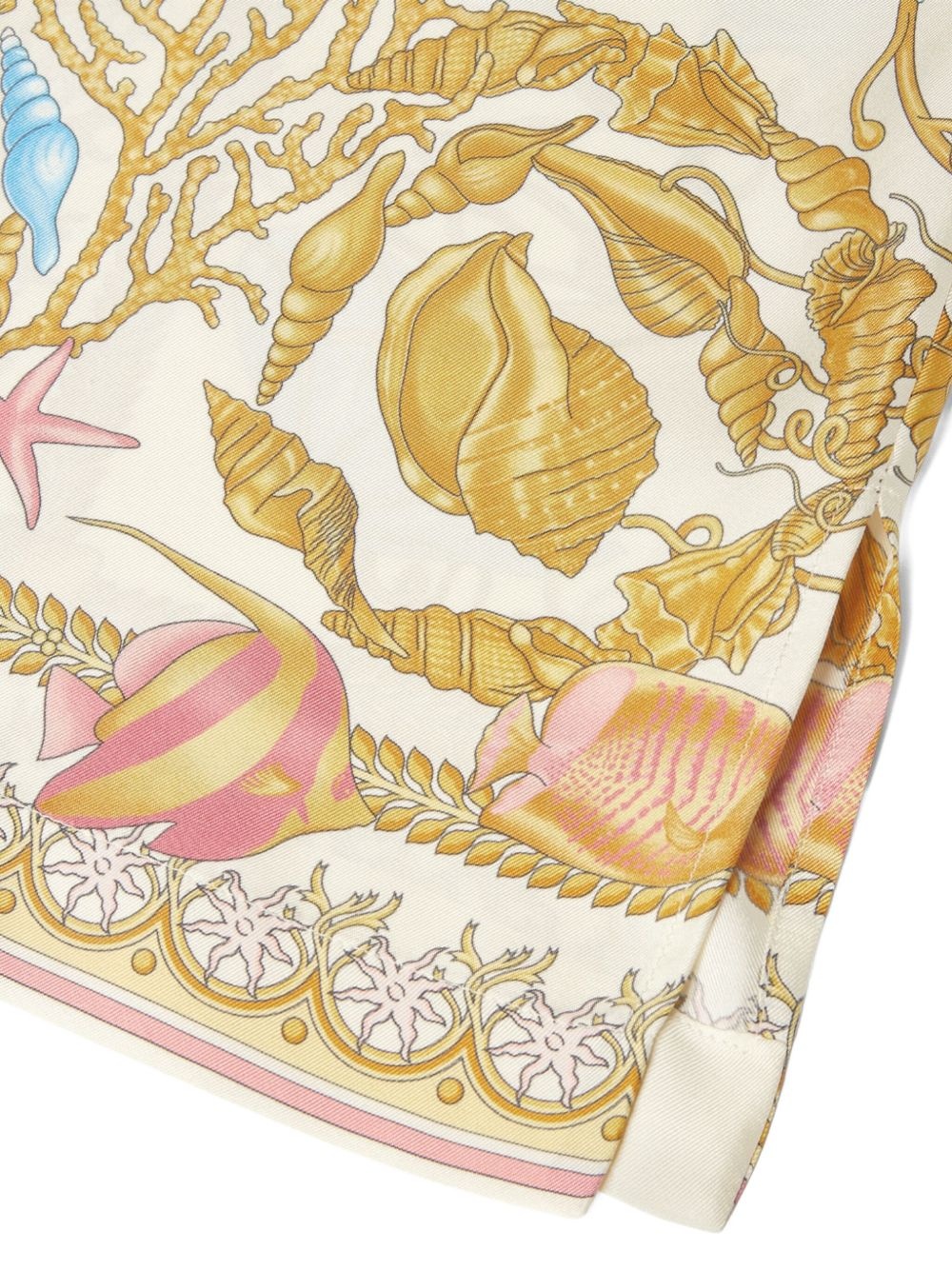 Underwater Barocco silk shirt - 4