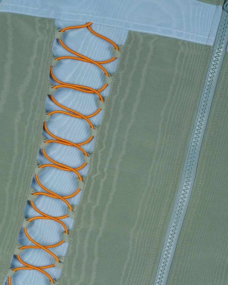 Bungee Zip Mini Skirt - Seafoam 3