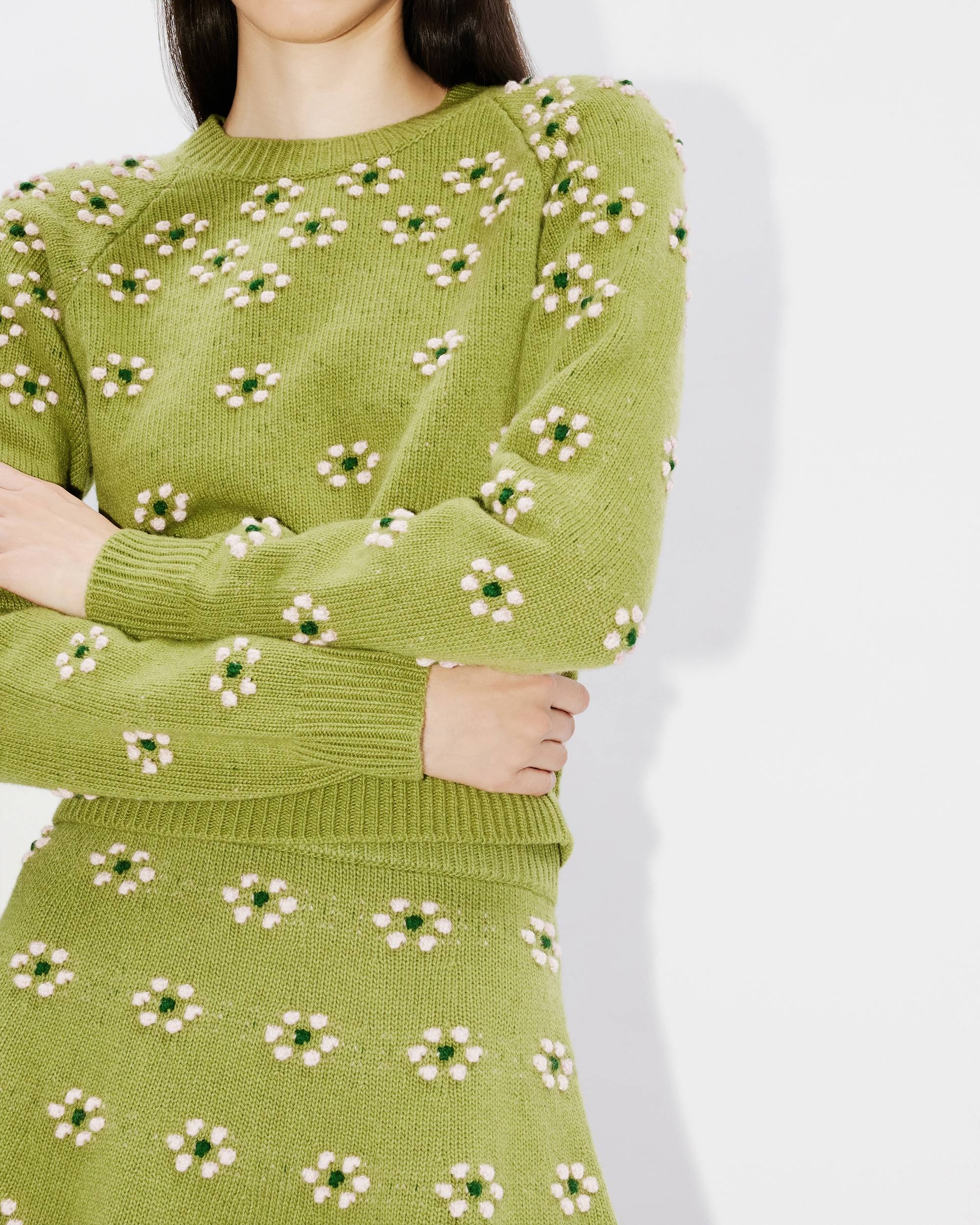 Popcorn stitch 'Fair Isle' jumper - 8