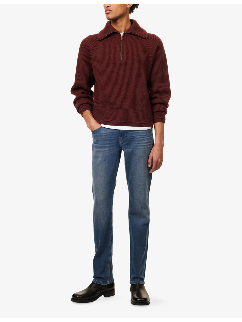 PAIGE Federal Slim Straight-Leg Stretch-Denim Jeans outlook