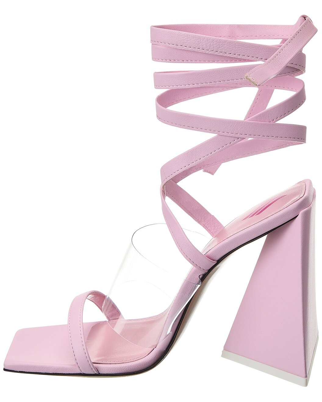 The Attico Isa Vinyl & Leather Sandal - 2