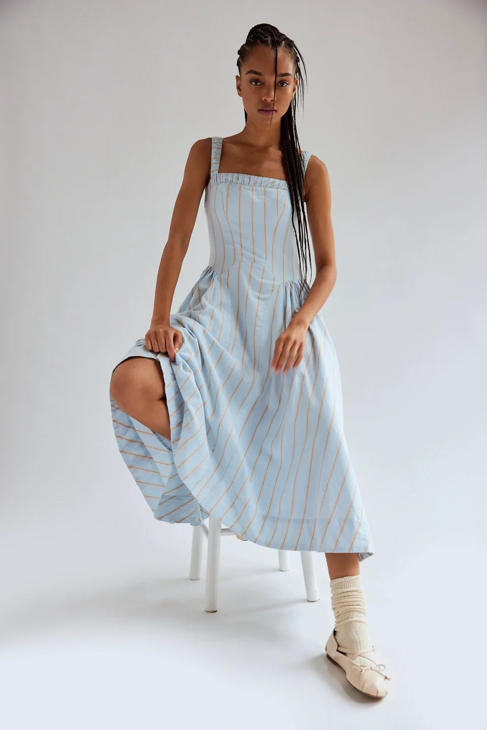 Sammi Yarn Dye Midi Dress - 1