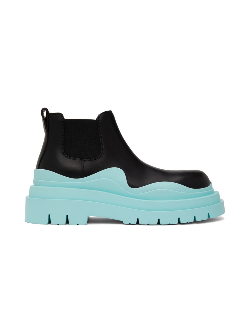 Black & Blue Tire Chelsea Boots - 1