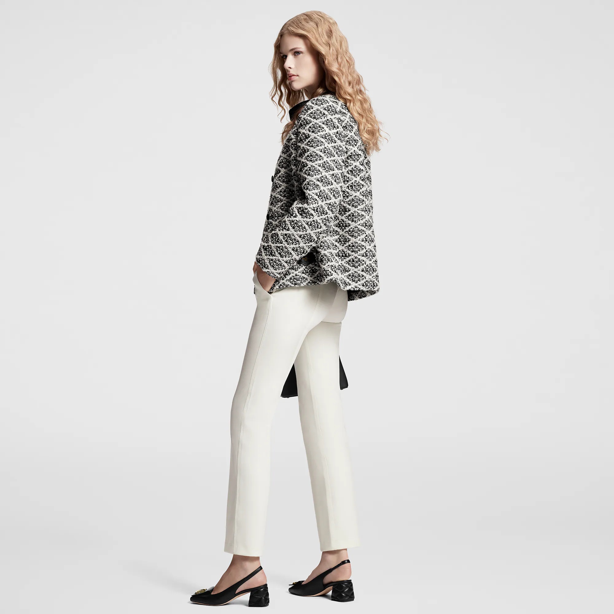 V Buckle Fitted Pants - 3