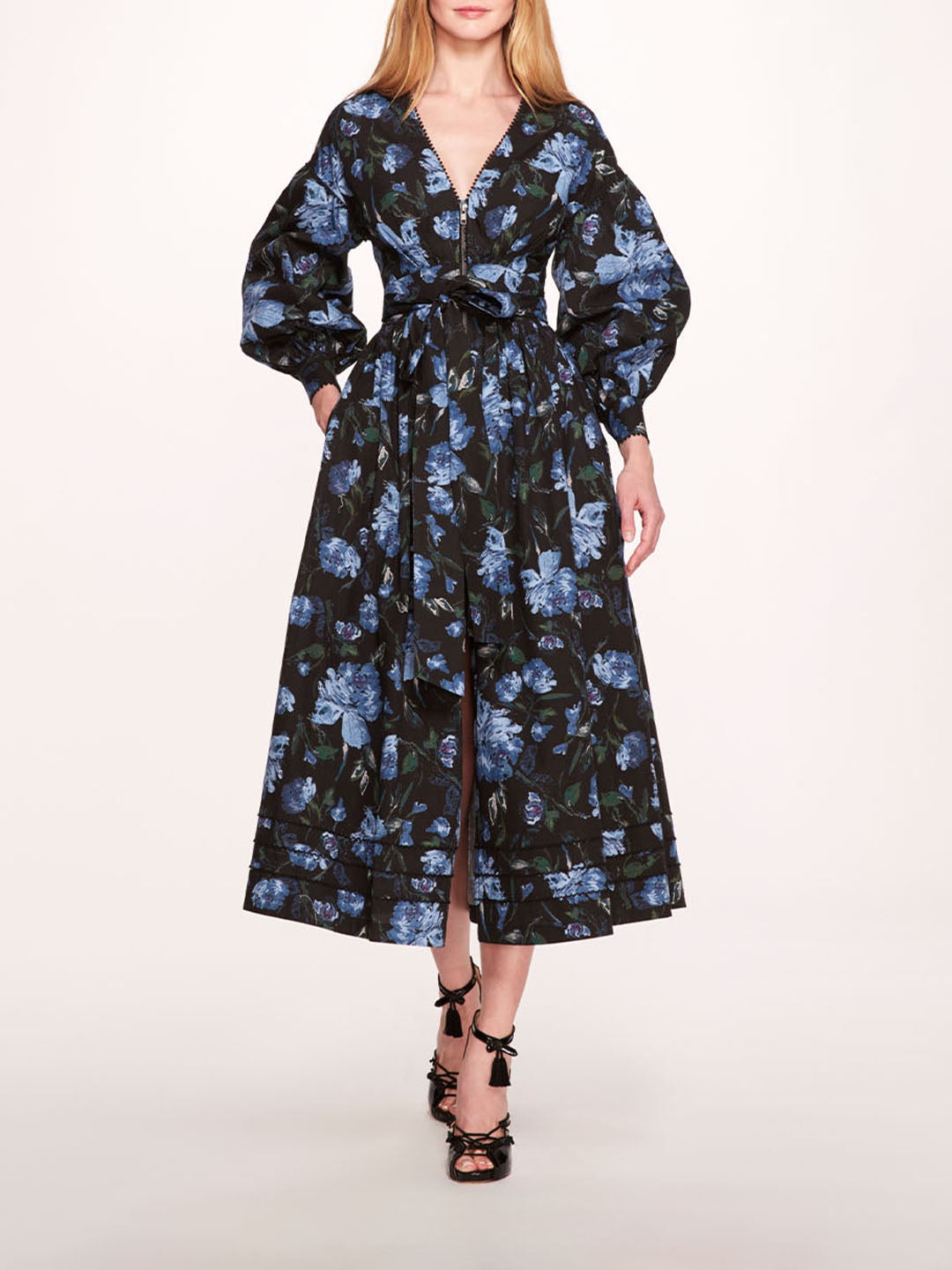 INDIGO MIDI DRESS - 1