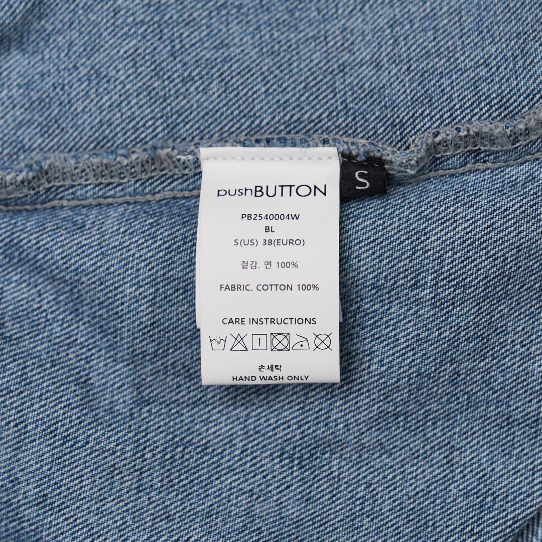 Blue Bra Print Denim Jacket - 3