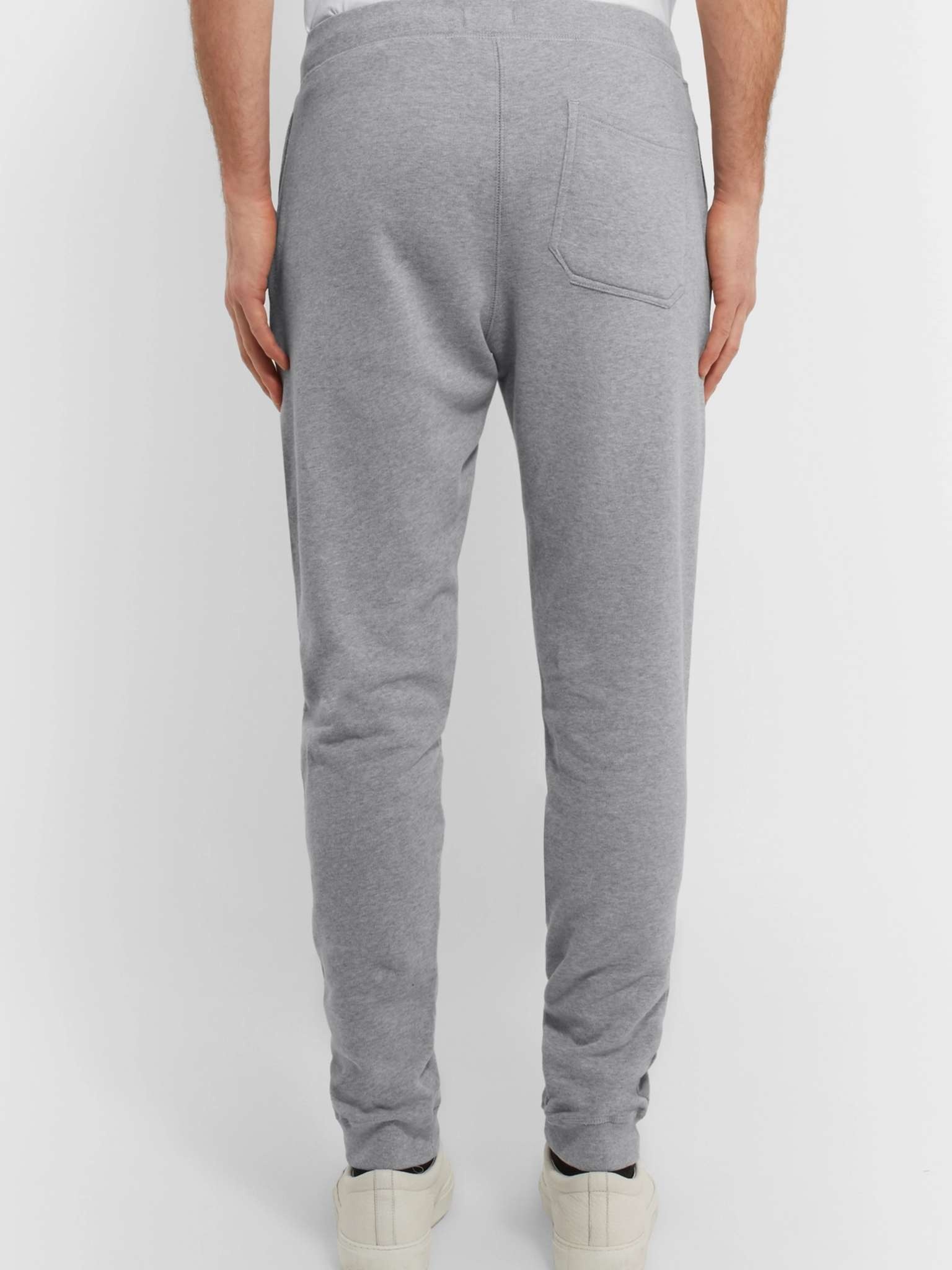Tapered Brushed Loopback Cotton-Jersey Sweatpants - 5
