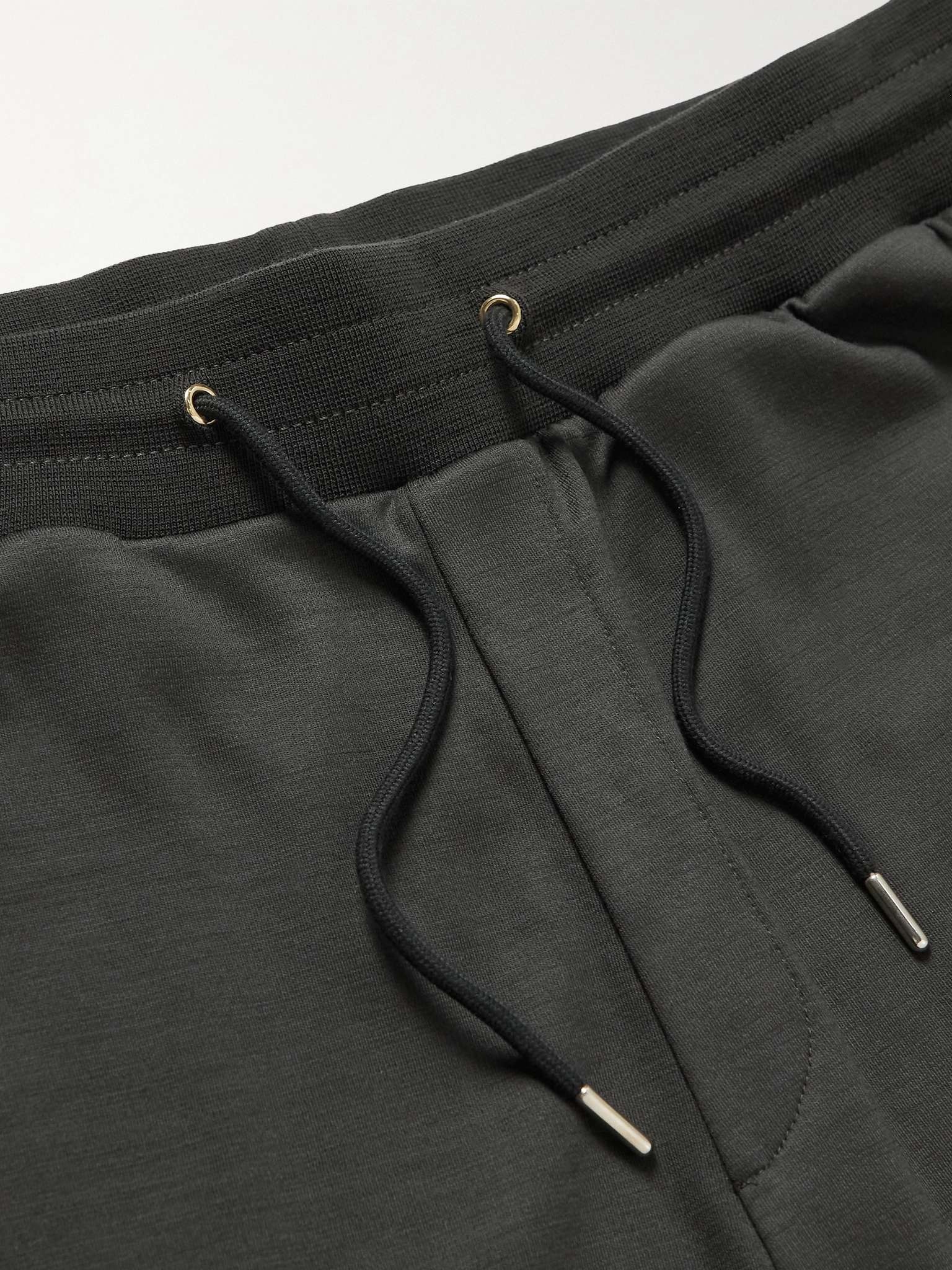 Tapered Striped Webbing-Trimmed Wool Sweatpants - 3