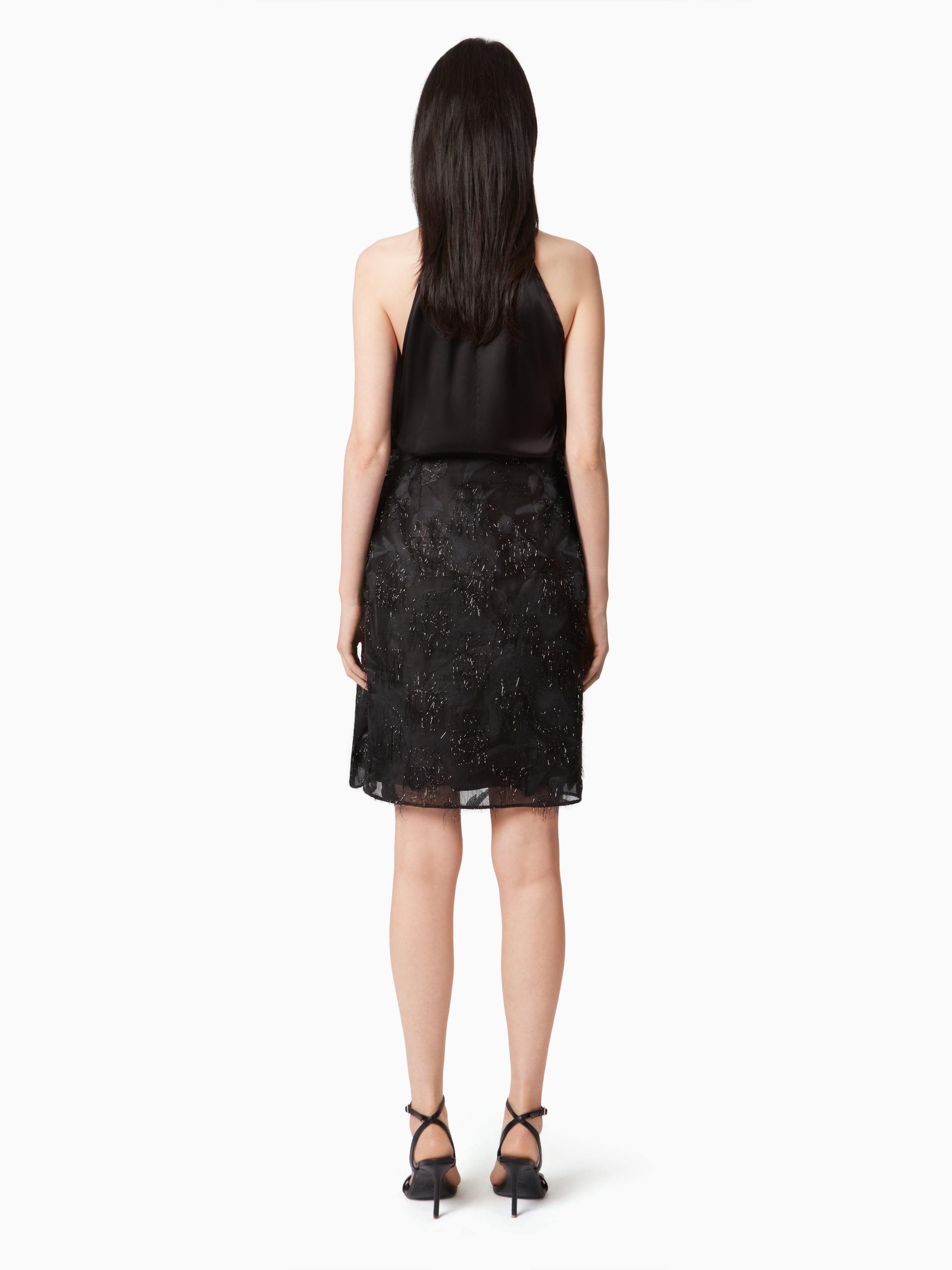 SKIRT WITH ASYMMETRICAL BOW DETAIL - 4