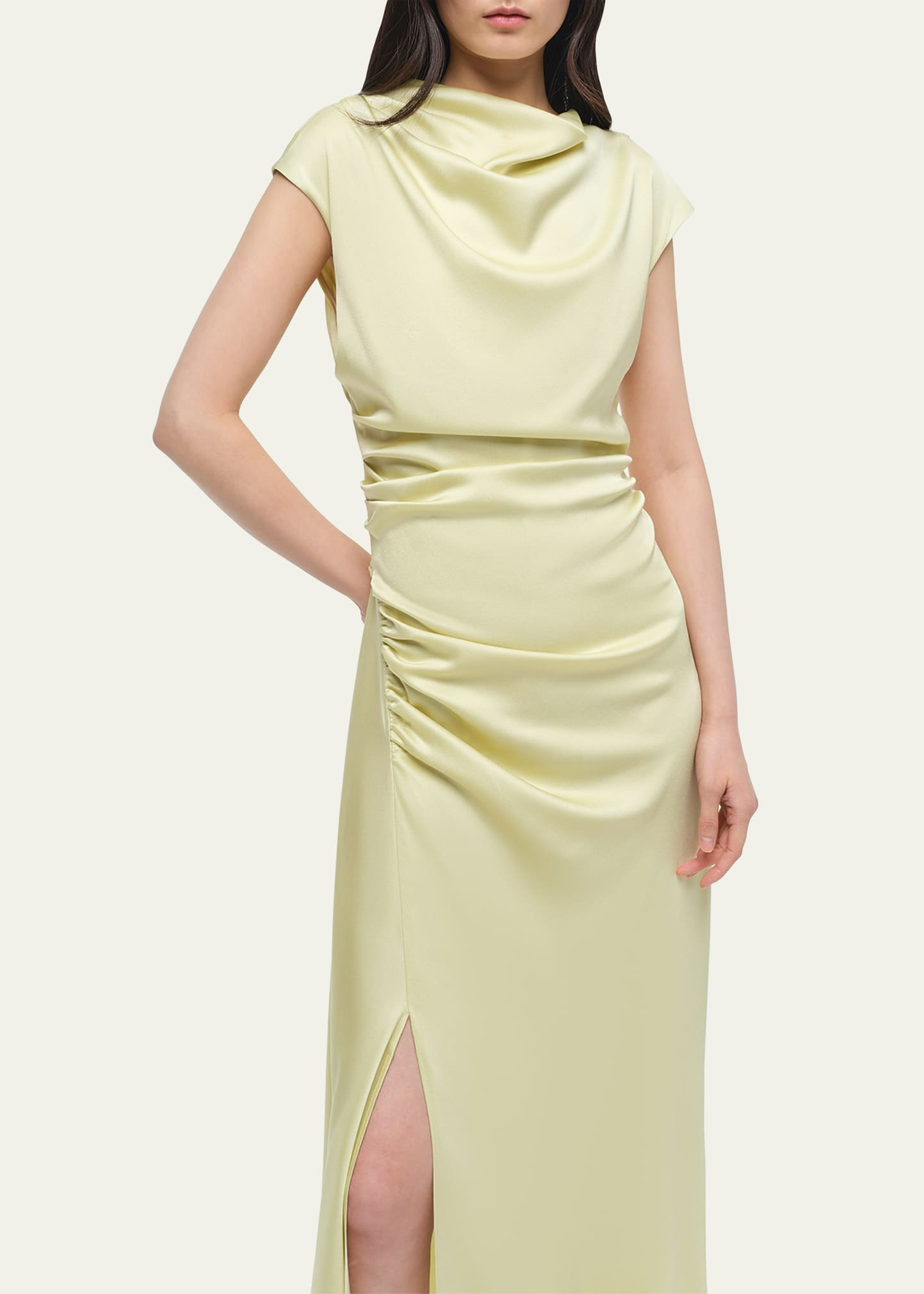 Burke Draped Midi Dress - 5